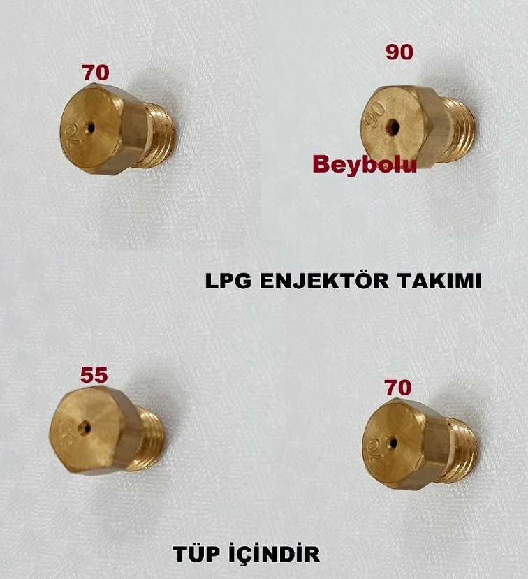 Beko Ocak LPG TÜP Dönüşüm Enjektör Memeleri Takım , 7 MM - Tüpe