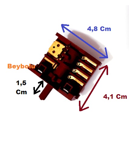 Ankastre Fırın 4+3 Şalter 7 Uç  Şartel  Kademe Şalter Düğmesi