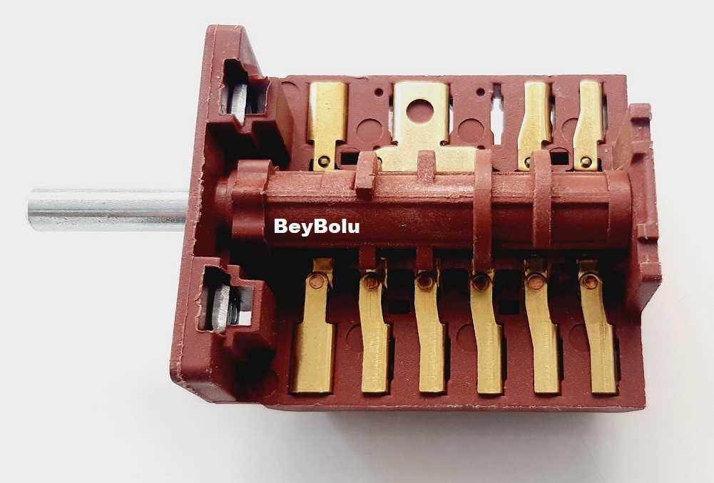 Esty Fırın Şalter Komutatör , Ankastre 6 + off konumlu Kademe Anahtarı 
