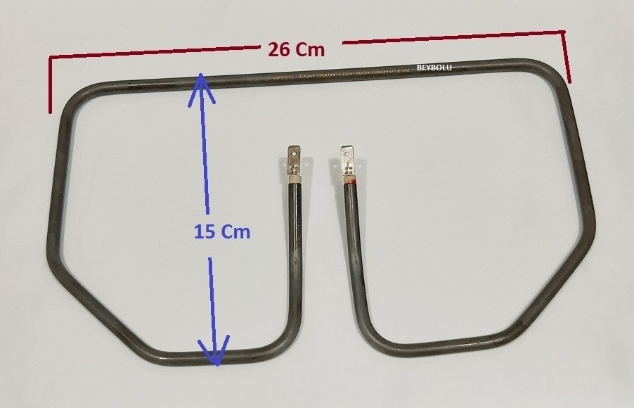 Essenso Rezistans 26x15 cm , Tost Makinesi Rezistansı 900 Watt 115 V